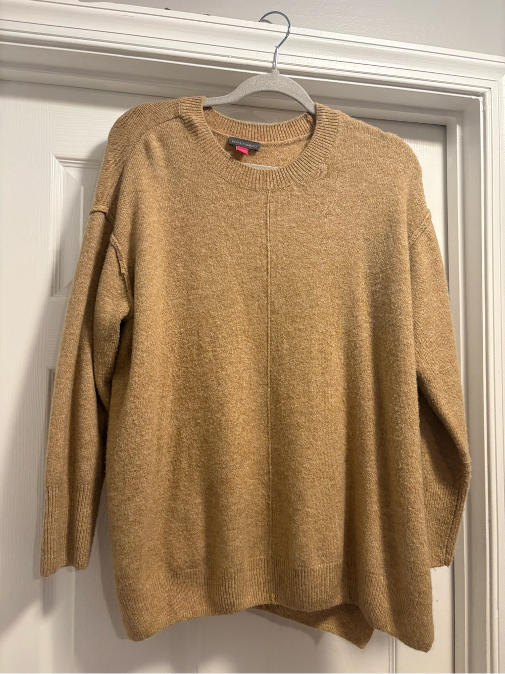 Women’s Vince Camuto Crewneck Sweater - Camel Brown size 1X